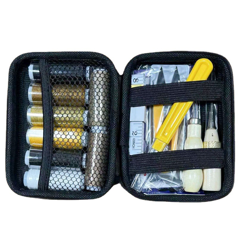 Leatherwork Hand Sewing Needles - Wachsfaden-Handwerkszeug-Set: Handnäh- und Quiltwerkzeuge, Lederreparatur-Kit, Schuhreparatur,