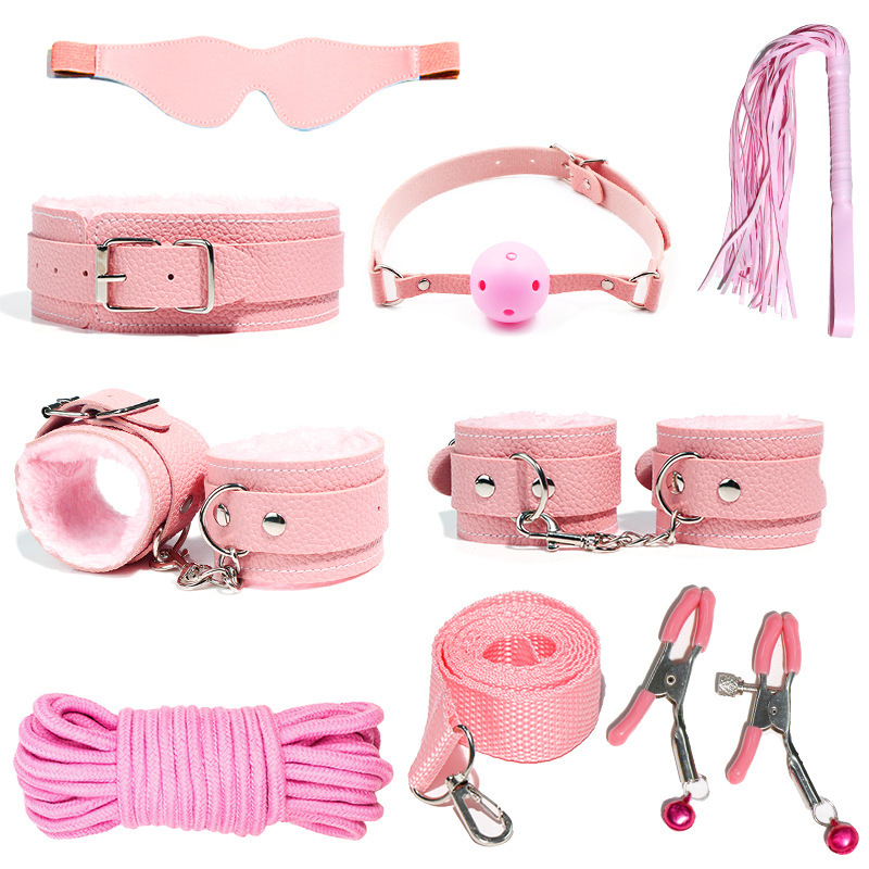Leatherwork Tool Kit - 6-10 Teile/satz Sexuelle Bondage Handschellen Peitsche