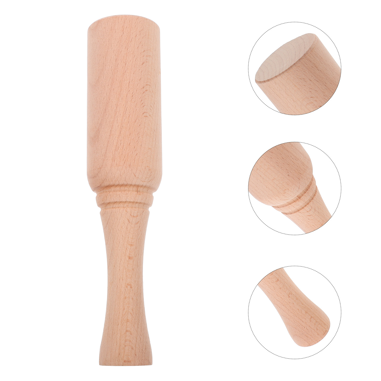 Leatherwork Hammer - Geschmeideter Komfortgriff Buchenholz Lederhammer für DIY-Lederarbeiten