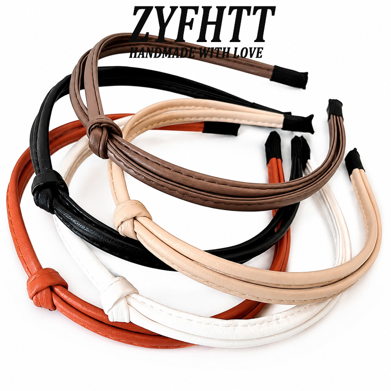 Leatherwork Pony - 1/5 Stück ZYFHTT PU-Leder-Stirnband für Damen,