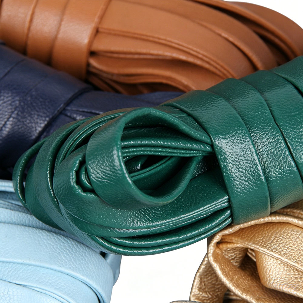 Leatherwork Pony - 5 Meter Buntes PU-Lederband 4/5/8/10/15mm Schmuckkordel