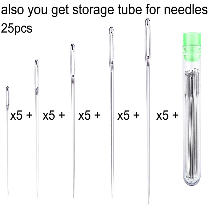 25 Stück Handnähnadeln mit gro – Leatherwork Hand Sewing Needles Bewertung und Preis