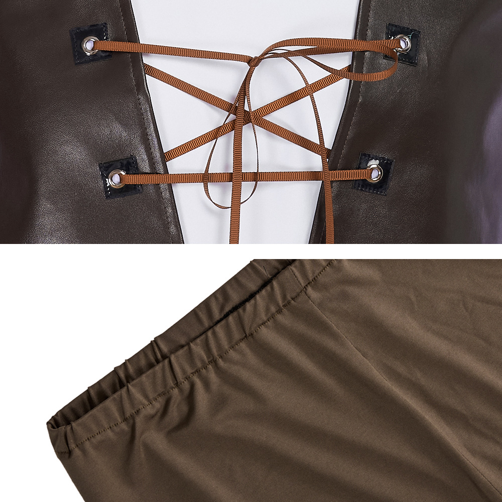 Shrek Cosplay Kostüme Green Ha – Leather Work Pants Bewertung und Preis