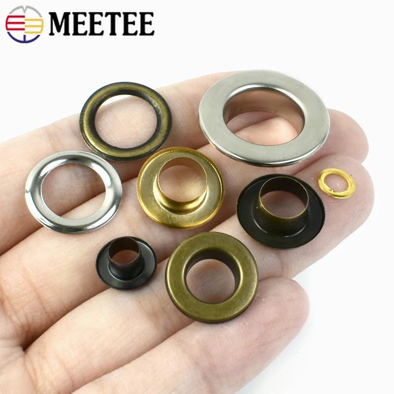 50 Stücke 3,5-15mm Metall Öse  – Leatherwork Eyelets Bewertung und Preis