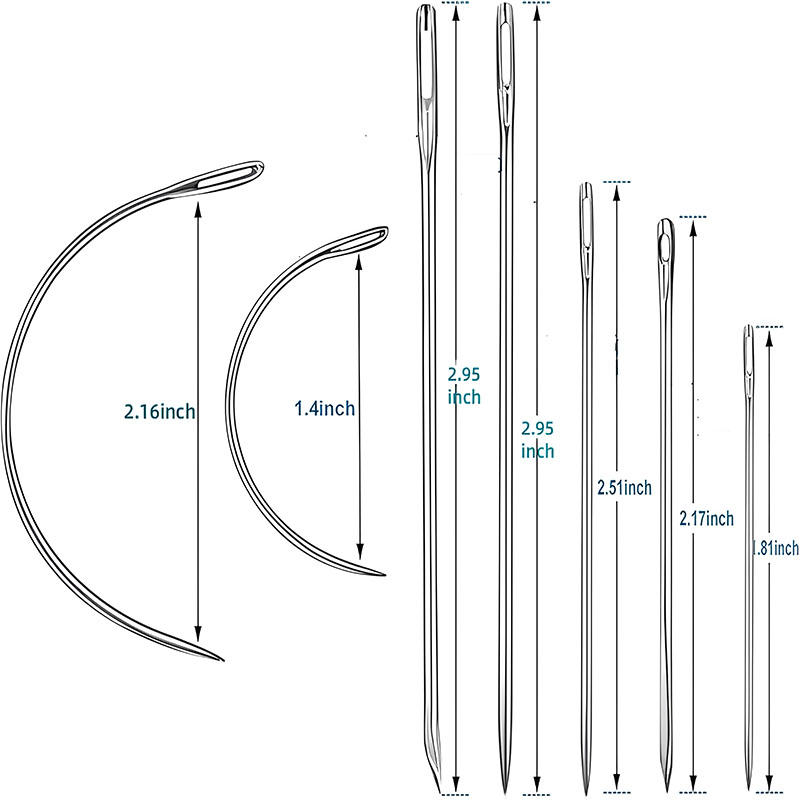 Leder-Handnähnadel-Set Gebogen – Leatherwork Hand Sewing Needles Bewertung und Preis