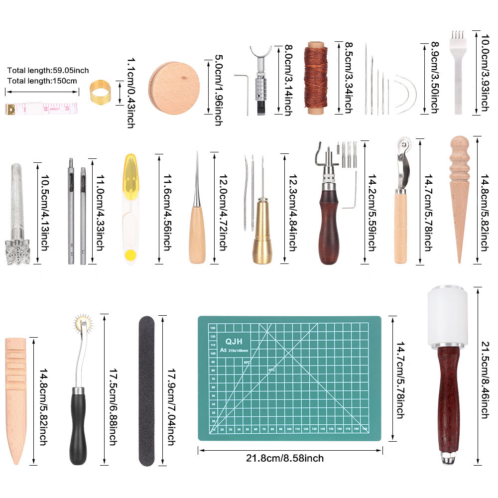 Lederbearbeitungs-Set mit Nähz – Leatherwork Tool Kit Bewertung und Preis