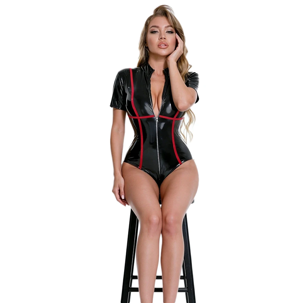 Gothic PU Damen Bodysuit Kurza – Leather Work Pants Bewertung und Preis