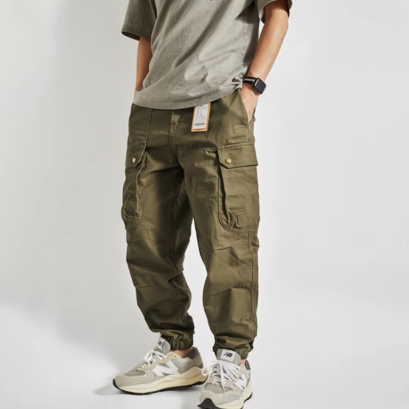 Multi-Pocket-Overalls für Herr – Leather Work Pants Bewertung und Preis
