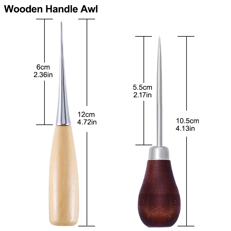 2er-Set Holzgriff-Nähnadeln, L – Leatherwork Hand Sewing Needles Bewertung und Preis