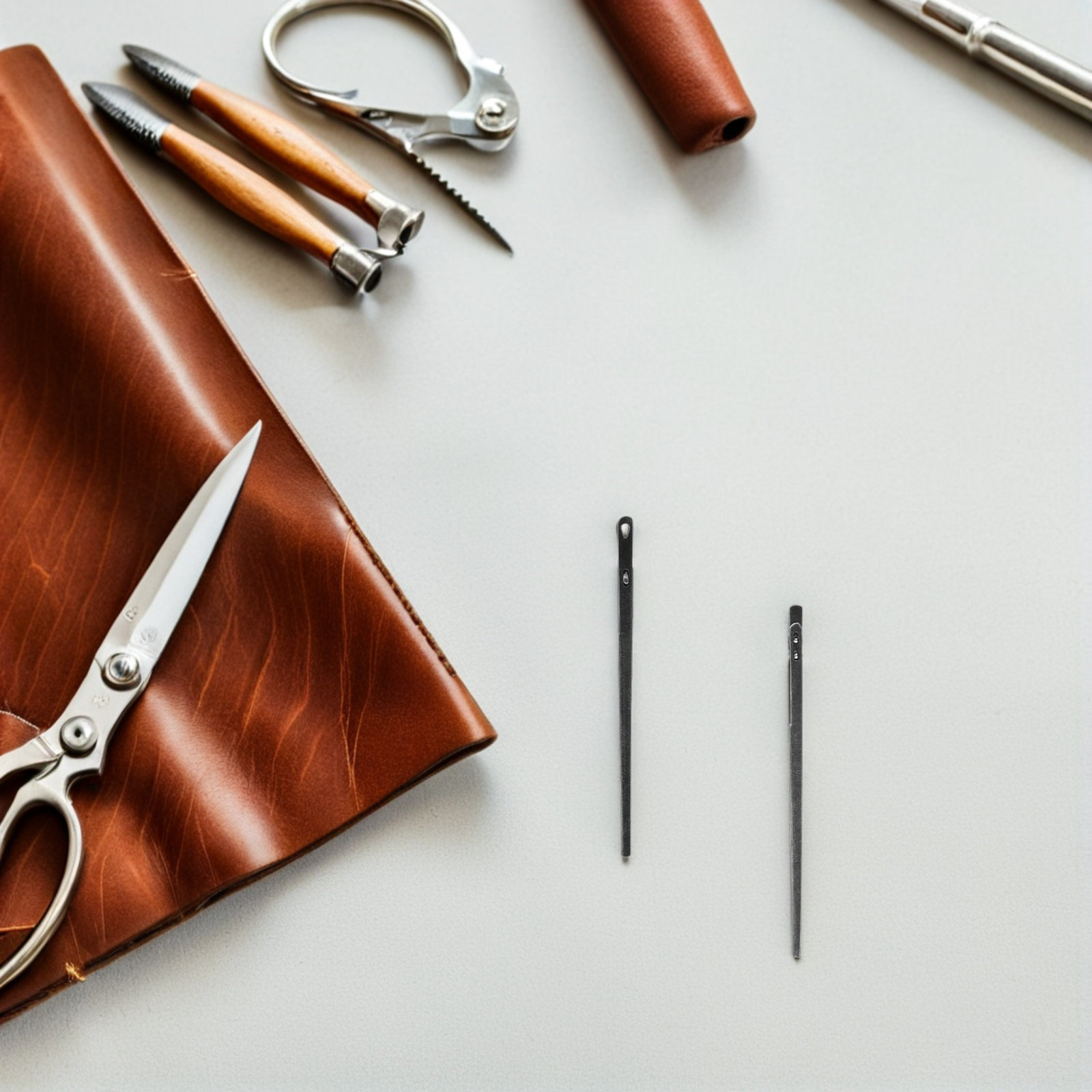 8-teiliges Set Stahl-Lederbear – Leatherwork Hand Sewing Needles Bewertung und Preis