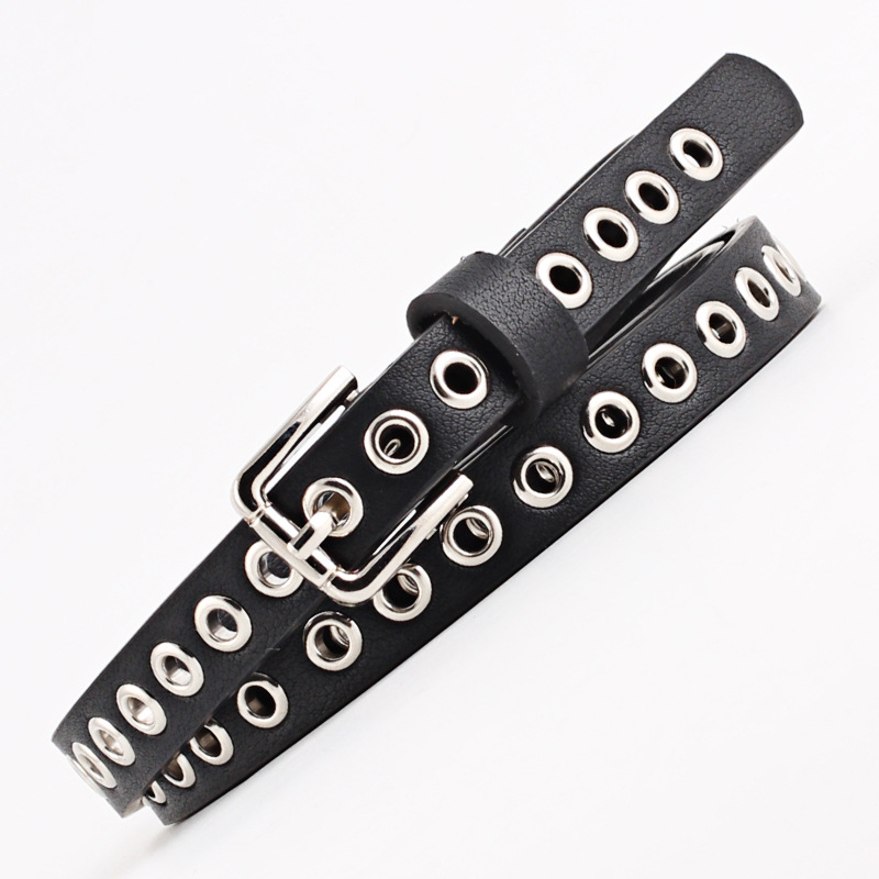 1,4 cm Damen-Hosengürtel, Punk – Leatherwork Eyelets Bewertung und Preis